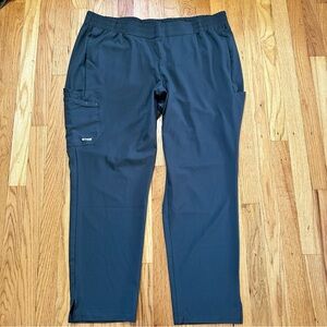 Grey’s Anatomy Cosmo 6-Pocket Mid-Rise Tapered Leg Pant in Steel Sz 3X